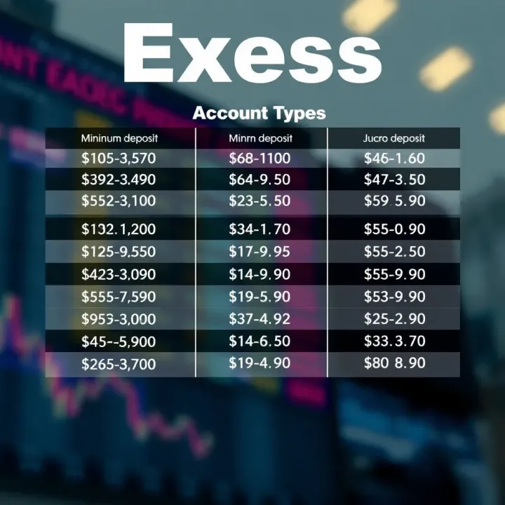 Illustration showing various Exness account types with corresponding minimum deposit amounts for Nigerian traders