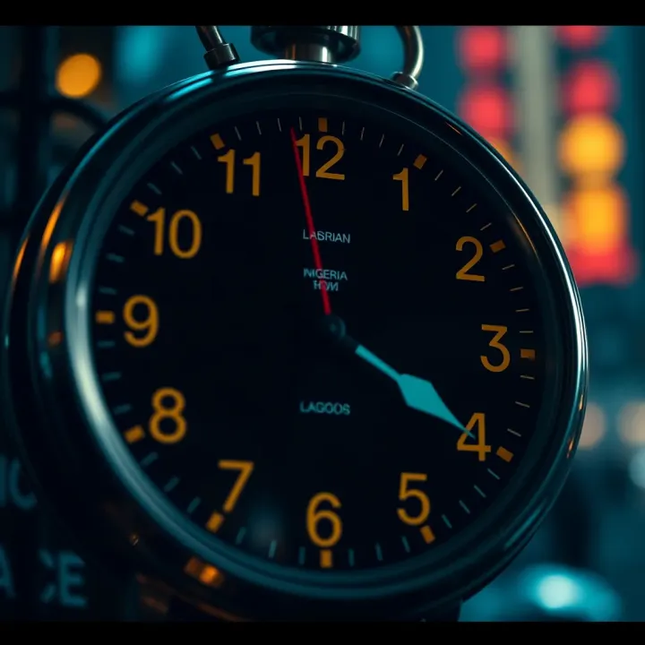 World clock showing the corresponding time in New York and Lagos highlighting the trading session overlap