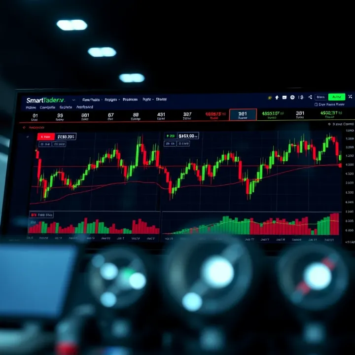 SmartTrader Deriv platform dashboard showing trading options for forex and commodities
