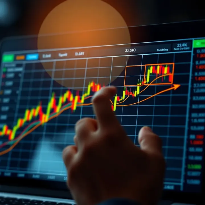 Graph depicting risk management strategies in online trading with highlighted tools