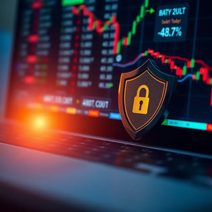 Secure Payment Methods and Safety Features in Online Trading Secure online payment icons and shield symbolizing safety in transactions