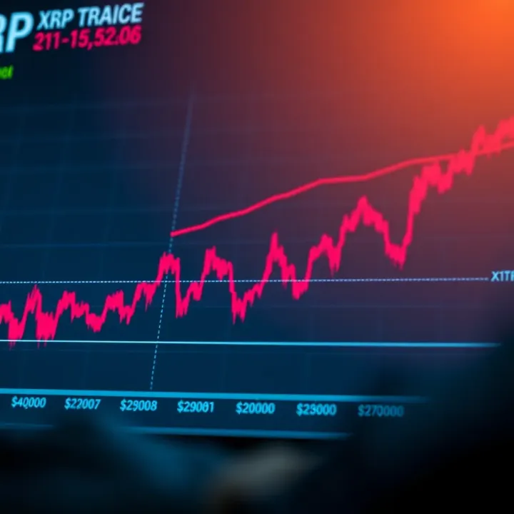 Graph showing trends in XRP value influenced by market dynamics