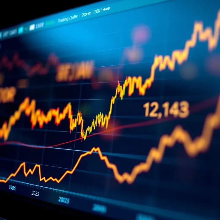 Graph showing trends and fluctuations in XRP cryptocurrency value over time