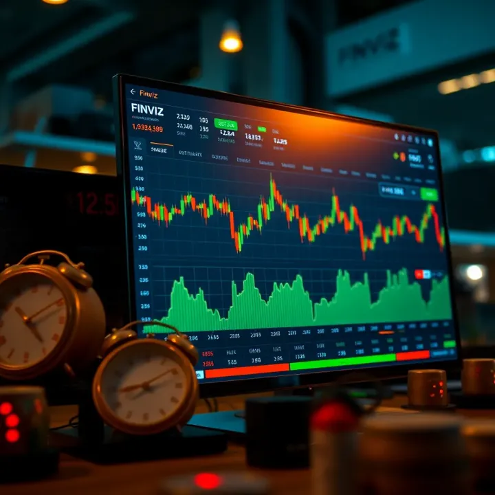 Dashboard of Finviz platform displaying forex currency pairs and market trends