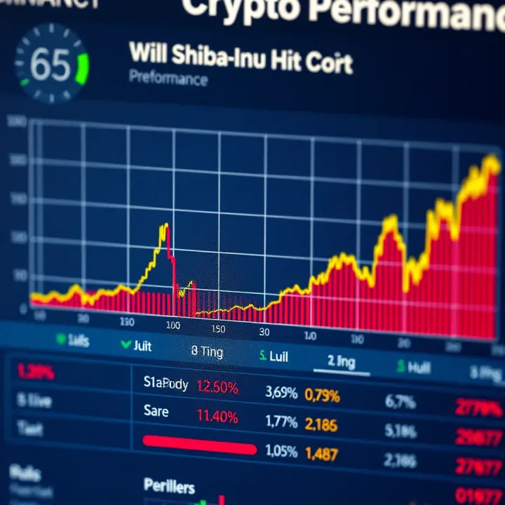 Comparison chart illustrating various cryptocurrency performance metrics