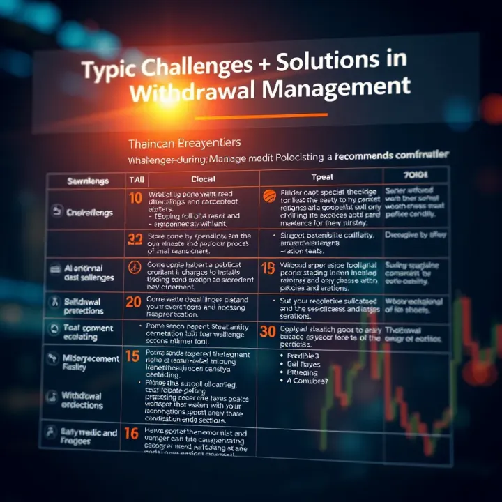 Typical Challenges and Solutions in Withdrawal Management Chart showing common challenges encountered during withdrawal operations and recommended solutions